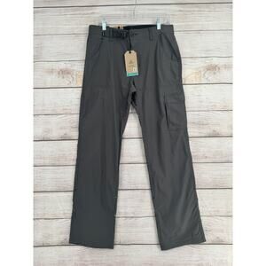 prAna Stretch Zion Pant II Mens 31x32 Dark Iron Gray Stretch Hiking Outdoor NEW